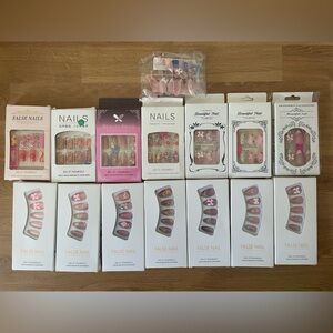 Elegant Pink False Nails Set